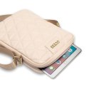 Guess Torba GUTB10QLPK 10" różowa/pink Quilted Tablet Bag