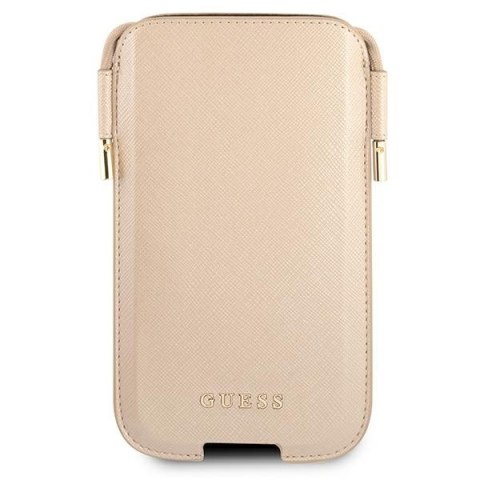 Guess Torebka GUHCP12LSAPSLG 6,7" złoty/gold Saffiano