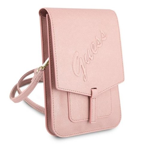 Guess Torebka GUWBRSAVSPI różowy /pink Saffiano Script