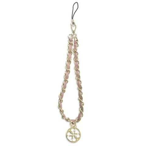 Guess zawieszka GUSTSAS4P Phone Strap różowy/pink Chain Metal 4G Charm