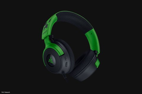 Zestaw słuchawkowy Razer Gaming Kraken V4 X przewodowe nauszne z mikrofonem edycja Minecraft