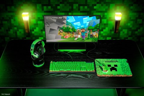 Zestaw słuchawkowy Razer Gaming Kraken V4 X przewodowe nauszne z mikrofonem edycja Minecraft