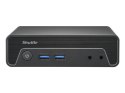 Shuttle Nano PC NE10N, Intel N 100, 1x HDMI, 1x DP, 6x USB, 1x LAN, bez wentylatora, ciągła praca 24/7, w tym VESA, komputer PC 