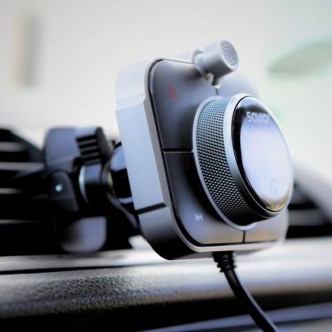 SAVIO TR-14 TRANSMITER SAMOCHODOWY FM Z BLUETOOTH I ŁADOWARKĄ,QUICK CHARGE 3.0 I POWER DELIVERY, RED. SZUMÓW