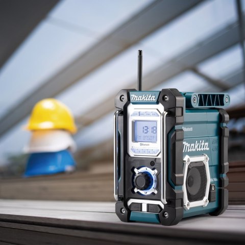 Radio DMR108N, tinka beveik visi Makita akumuliatoriai 7,2 - 18V, galimybe prijungti, Bluetooth i USB