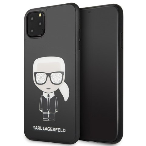 Karl Lagerfeld KLHCN65DLFKBK iPhone 11 Pro Max czarny/black hard case Iconic Karl Glitter