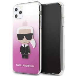 Karl Lagerfeld KLHCN65TRDFKPI iPhone 11 Pro Max różowy/pink Gradient Ikonik Karl