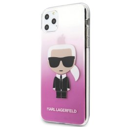 Karl Lagerfeld KLHCN65TRDFKPI iPhone 11 Pro Max różowy/pink Gradient Ikonik Karl