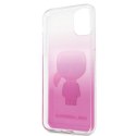 Karl Lagerfeld KLHCN65TRDFKPI iPhone 11 Pro Max różowy/pink Gradient Ikonik Karl