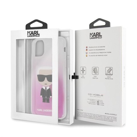 Karl Lagerfeld KLHCN65TRDFKPI iPhone 11 Pro Max różowy/pink Gradient Ikonik Karl