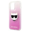 Karl Lagerfeld KLHCP13LCTRP iPhone 13 Pro / 13 6,1" hardcase różowy/pink Choupette Head