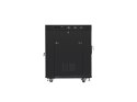 LANBERG SZAFA STOJĄCA RACK 19" 15U 600X800 DRZWI SZKLANE LCD CZARNA FF01-6815-12BL (FLAT PACK)