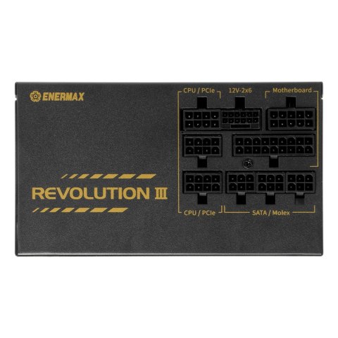 Enermax Zasilacz PC/Serwerowy 650W Revolution3 80+ Złoty FULLMOD (ERV650G-AHG-MAC)