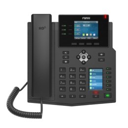 Telefon VoIP Fanvil X4U Czarny z 12 liniami LCD i Wi-Fi