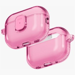 Etui UNIQ Glase Pro do AirPods Pro 3 Lock Case różowy