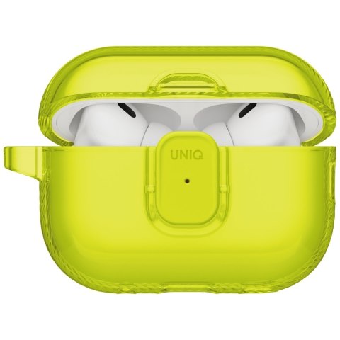Etui UNIQ Glase Pro do AirPods Pro 3 Lock Case żółty