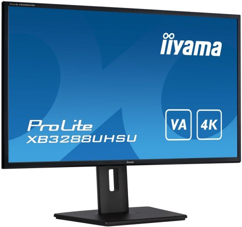 Monitor komputerowy iiyama ProLite XB3288UHSU-B5 80 cm (31.5") 3840 x 2160 px 4K Ultra HD LCD Czarny