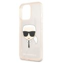 Karl Lagerfeld KLHCP13LKHTUGLGO iPhone 13 Pro / 13 6,1" złoty/gold hardcase Glitter Karl`s Head