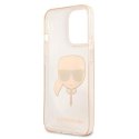 Karl Lagerfeld KLHCP13LKHTUGLGO iPhone 13 Pro / 13 6,1" złoty/gold hardcase Glitter Karl`s Head