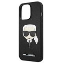 Karl Lagerfeld KLHCP13LSAKHBK iPhone 13 Pro / 13 6,1" czarny/black hardcase Saffiano Ikonik Karl`s Head