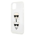 Karl Lagerfeld KLHCP13SKCTUGLS iPhone 13 mini 5,4" srebrny/silver hardcase Glitter Karl`s & Choupette