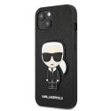 Karl Lagerfeld KLHCP13SOKPK iPhone 13 mini 5,4" czarny/black hardcase Saffiano Ikonik Karl`s Patch