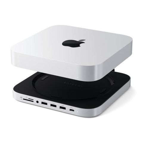 Satechi Stand & Hub - podstawka i hub do Mac Mini/Studio (USB-C 3.2, USB-A 3.2, 2x USB-A 3.0, 3,5mm jack, port micro/SD, NVMe/M.