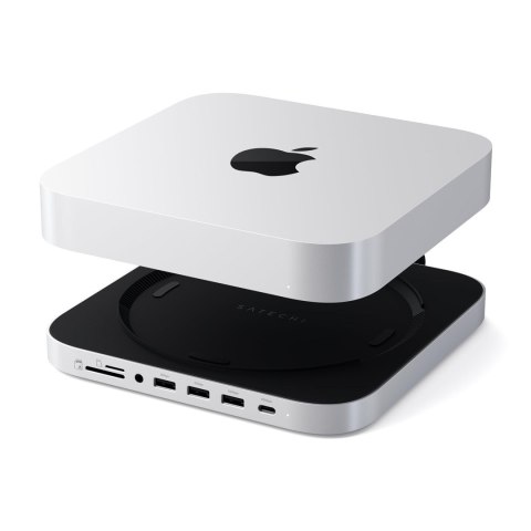 Satechi Stand & Hub - podstawka i hub do Mac Mini/Studio (USB-C 3.2, USB-A 3.2, 2x USB-A 3.0, 3,5mm jack, port micro/SD, NVMe/M.