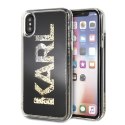 Karl Lagerfeld KLHCPXKAGBK iPhone X/Xs czarny/black Karl logo Glitter