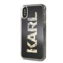 Karl Lagerfeld KLHCPXKAGBK iPhone X/Xs czarny/black Karl logo Glitter