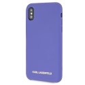 Karl Lagerfeld KLHCPXSLVOG iPhone X/Xs hardcase fioletowy/violet Silicone