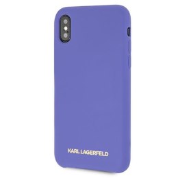 Karl Lagerfeld KLHCPXSLVOG iPhone X/Xs hardcase fioletowy/violet Silicone