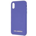 Karl Lagerfeld KLHCPXSLVOG iPhone X/Xs hardcase fioletowy/violet Silicone