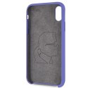 Karl Lagerfeld KLHCPXSLVOG iPhone X/Xs hardcase fioletowy/violet Silicone