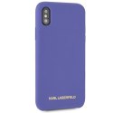 Karl Lagerfeld KLHCPXSLVOG iPhone X/Xs hardcase fioletowy/violet Silicone