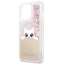Karl Lagerfeld KLHCP13XPABGNU iPhone 13 Pro Max 6,7" różowy/pink hardcase PEEK A BOO Liquid Glitter