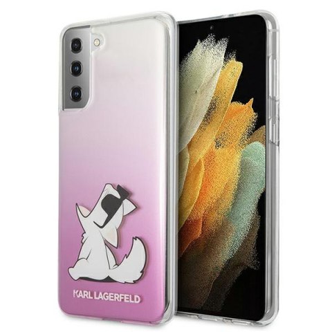 Karl Lagerfeld KLHCS21MCFNRCPI S21+ G996 hardcase różowy/pink Choupette Fun