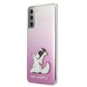 Karl Lagerfeld KLHCS21MCFNRCPI S21+ G996 hardcase różowy/pink Choupette Fun