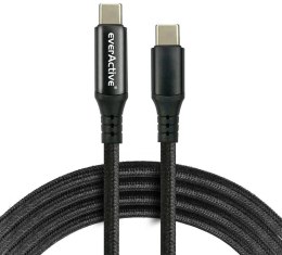KABEL USB-C / USB-C LCD everActive CBB-2PD5L 200cm 20V 5A 100W