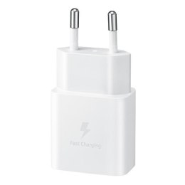 Ładowarka siec. Samsung EP-T1510XW 15W Fast Charge + kabel USB-C/USB-C biały/white