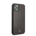 Mercedes MEHCN58VWOBR iPhone 11 Pro hard case brązowy/brown Wood Line Rosewood