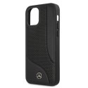 Mercedes MEHCP12LCDOBK iPhone 12 Pro Max 6,7" czarny/black hardcase Leather Perforated Area