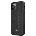 Mercedes MEHCP12LSPSBK iPhone 12 Pro Max 6,7" czarny/black hardcase Leather Quilted Embossed