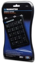 Klawiatura Przewodowa MANHATTAN Numeric Keypad USB Czarny