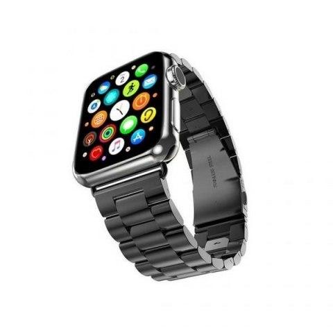 Mercury pasek Metal Apple Watch 44/45mm czarny/black