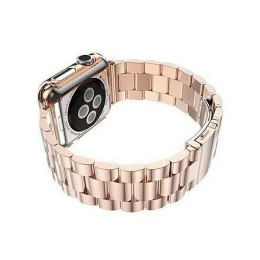 Mercury pasek Metal Apple Watch 44/45mm różowo złoty/pink gold