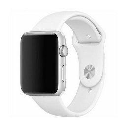 Mercury pasek Silicon Apple Watch 44/45 mm biały/white