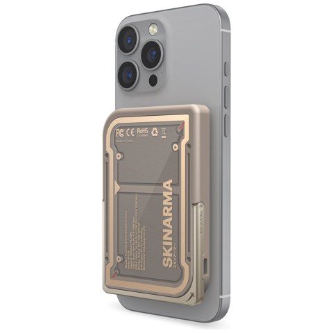 Powerbank Skinarma Nexus Mecha Magnetic Kick-Stand 5000mAh 20W PD USB-C MagSafe złoty