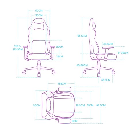 Dla gracza fotel Ultradesk OVERLORD, czarna