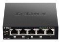 D-Link DGS-1005P/E łącza sieciowe Nie zarządzany Gigabit Ethernet (10/100/1000) Obsługa PoE Czarny